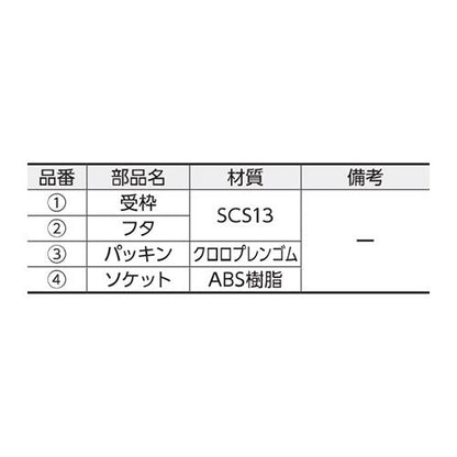 ステンレス床上掃除口 ＜COA-1PSN＞