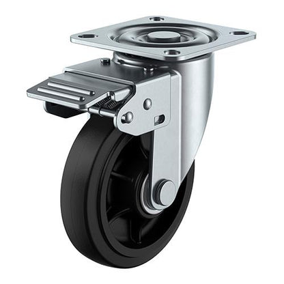 RJ2シリーズ RJ2K型 自在車(旋回固定式) プレート式 ＜RJ2K-125NWR＞