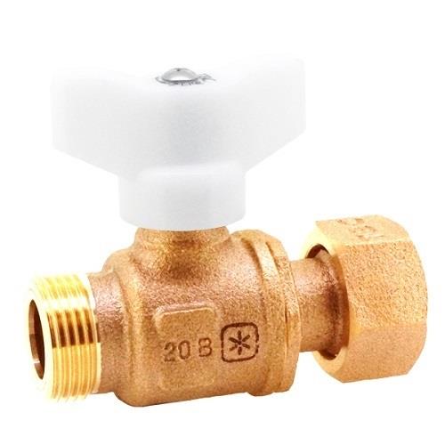 ボール式メータ直結止水栓ツマミ形樹脂ハンドル