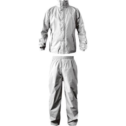 カジメイク ブリザテックレインスーツ シルバー 3L 7740-71-3L