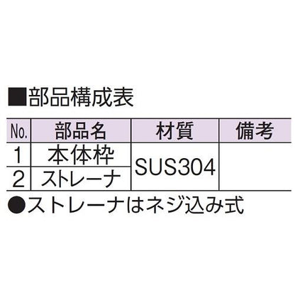 ステンレス製排水目皿(VP専用)