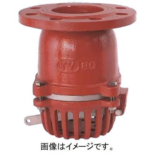 フートバルブ 鋳鉄要部ステンレス 10KF型レバー付