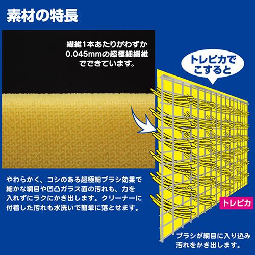 トレピカ 網戸クリア棒 交換用スポンジ 2個入り