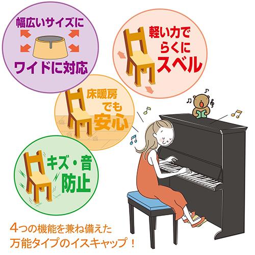 ワイドフェルトキャップ 角脚用