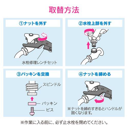固定コマパッキン 呼13用 2個入り GA-HJ004