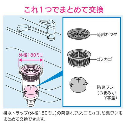 ゴミカゴ取替セット キッチン用 原状回復 GA-PB120