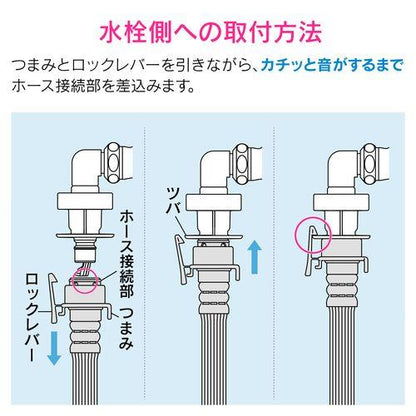 洗濯機用給水ホース 0.8m 20個入 原状回復 GA-LC037