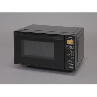 電子レンジ 18L フラットテーブル ブラック