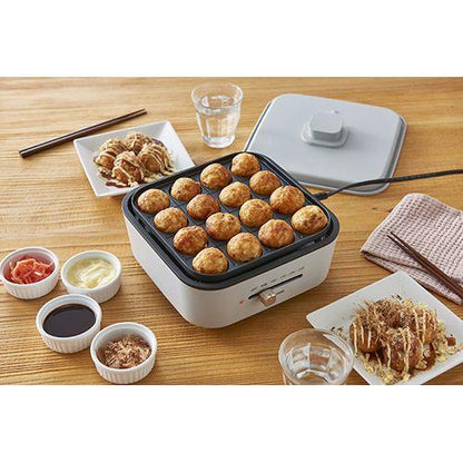 グリルなべ 3枚プレート ライトグレー