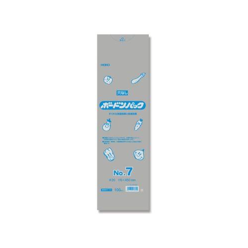 HEIKO ポリ袋 ボードンパック 穴なしタイプ 厚み0.02mm No.7 100枚