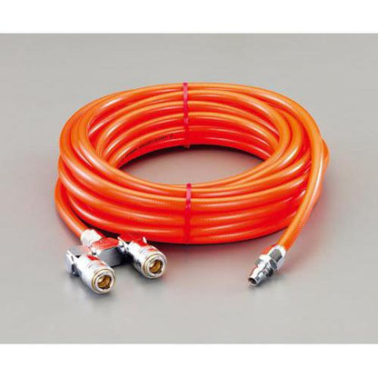 8.5/12.5mm×20m スイベル2連カプラー付ウレタンホース