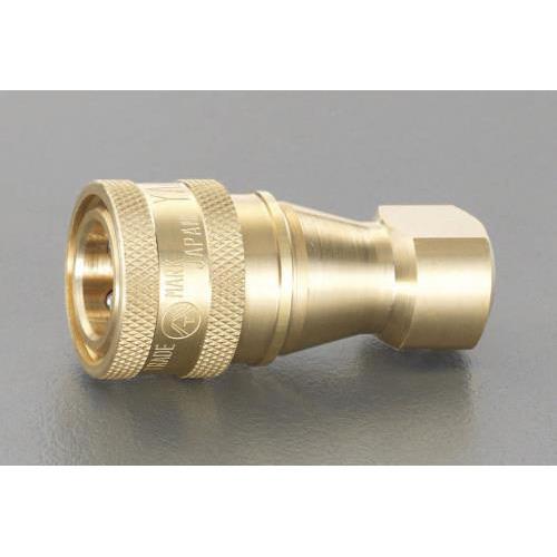 Rc1・1/2”雌ねじカップリング(真鍮製)