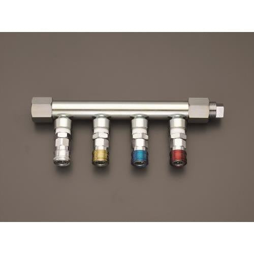 Rc 3/4”/4連 エアー配管分岐カップリング