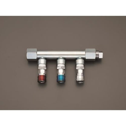Rc 3/4”/3連 エアー配管分岐カップリング