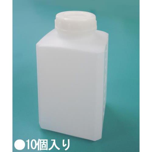 90×90×172mm/ 1 L 角型広口ポリ容器(10個)