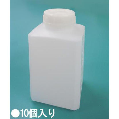 90×90×172mm/ 1 L 角型広口ポリ容器(10個)
