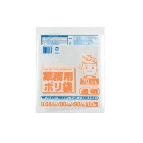 70L ごみ袋( 透明/10枚)