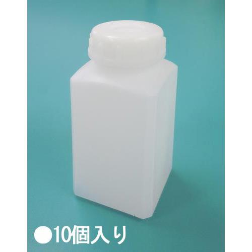 55×55×128mm/0.25L 角型広口ポリ容器(10個)
