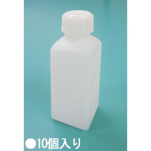 40×40×115mm/0.10L 角型広口ポリ容器(10個)