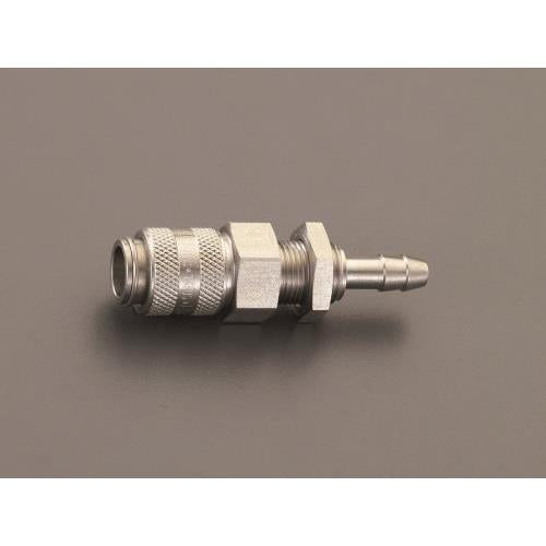 8mm ウレタンホースカップリング(隔壁/ステンレス/ワンプッシュ)