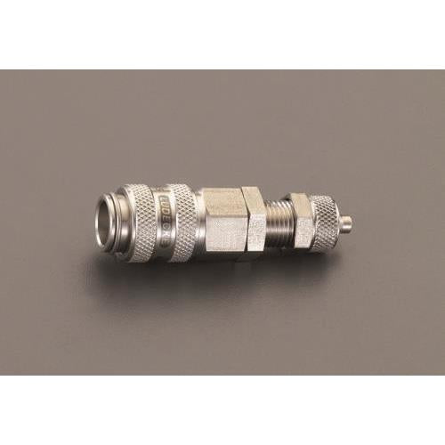 4×6mm ウレタンホースカップリング(隔壁/ステンレス/ワンプッシュ