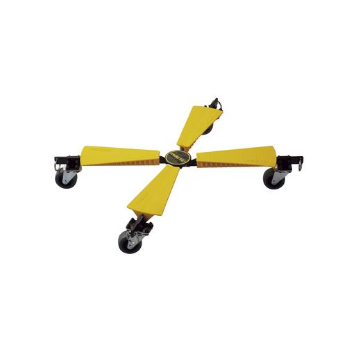 コンパクトカート エックスカート 耐荷重65kg 黄 350×450×100mm