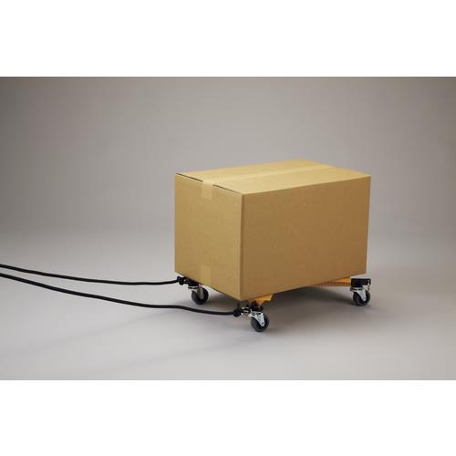 コンパクトカート エックスカート 耐荷重65kg 黄 350×450×100mm