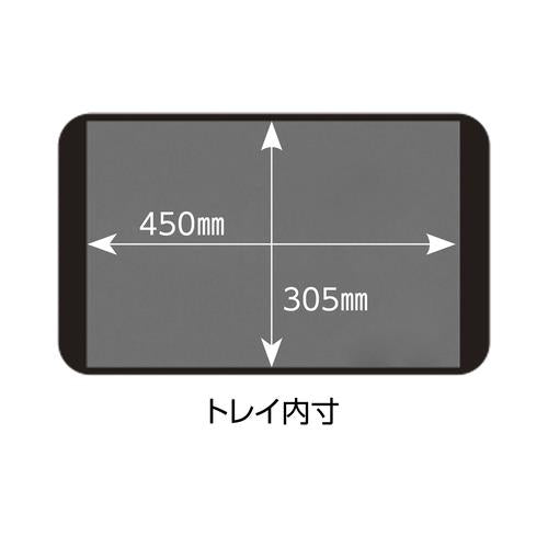 ツールカート KT-168 黒 605×320×890mm トレイ3段