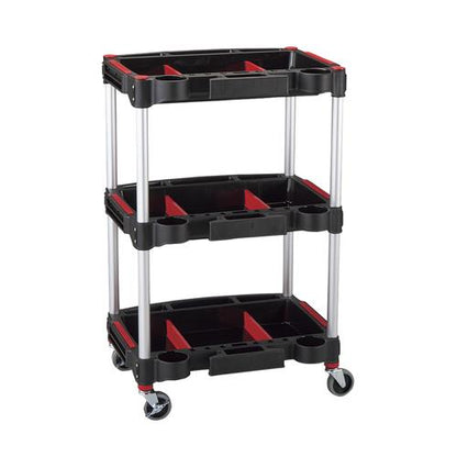 ツールカート KT-4658X 黒 570×455×890mm トレイ3段