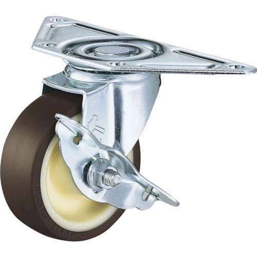 ハンマー Sシリーズコーナー 旋回式ウレタンB車輪 75mm ストッパー付