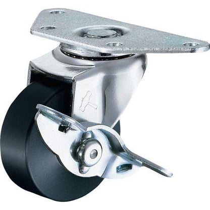 ハンマー Eシリーズコーナー 旋回式MCナイロン車輪 40mm ストッパー付