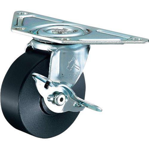 ハンマー Gシリーズコーナー 旋回式MCナイロン車輪 65mm ストッパー付