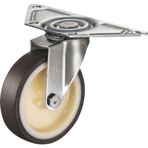 ハンマー Eオールステンレスコーナー 旋回式ウレタン車輪(ナイロンホイール)100mm