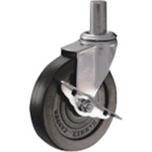 ハンマー EKシリーズオールステンレス 旋回式ゴム車輪125mm ストッパー付