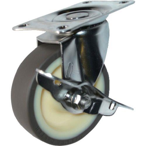 ハンマー Eシリーズオールステンレス 旋回式ウレタン車輪(ナイロンホイール)85mm ストッパー付