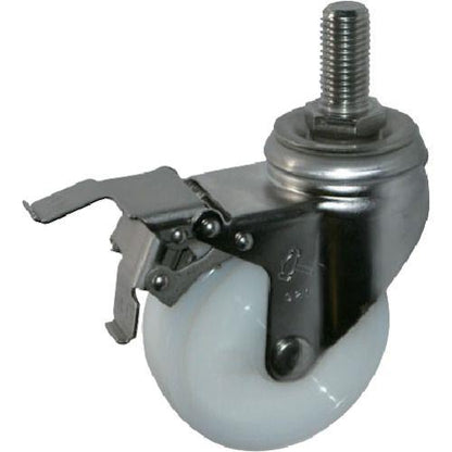 ハンマー SAシリーズオールステンレス 旋回式ナイロン車輪 125mm ストッパー付