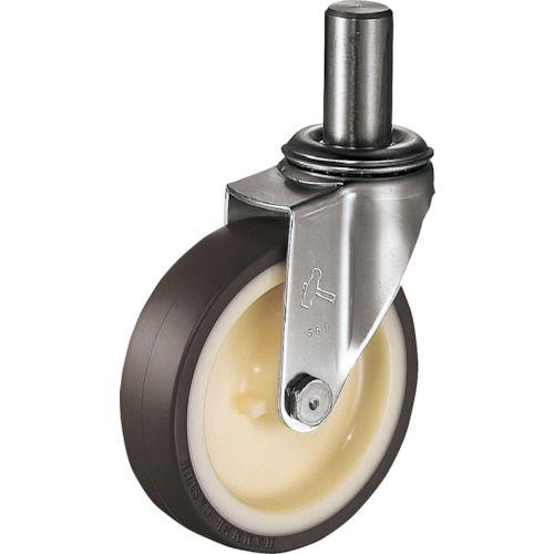 ハンマー EKシリーズオールステンレス 旋回式ウレタン車輪(ナイロンホイール)125mm