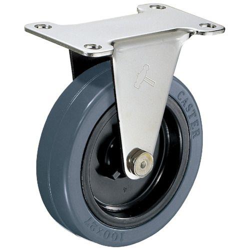 ハンマー Eシリーズオールステンレス 固定式ゴム車輪(ナイロンホイール)100mm