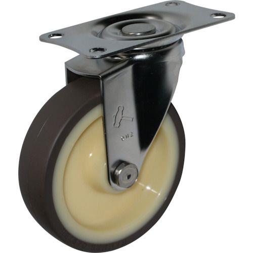 ハンマー Eシリーズオールステンレス 旋回式ウレタン車輪(ナイロンホイール)125mm
