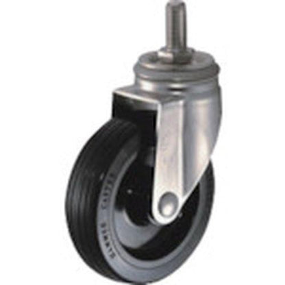 ハンマー SAシリーズオールステンレス 旋回式ゴム車輪(ローラーベアリング)150mm