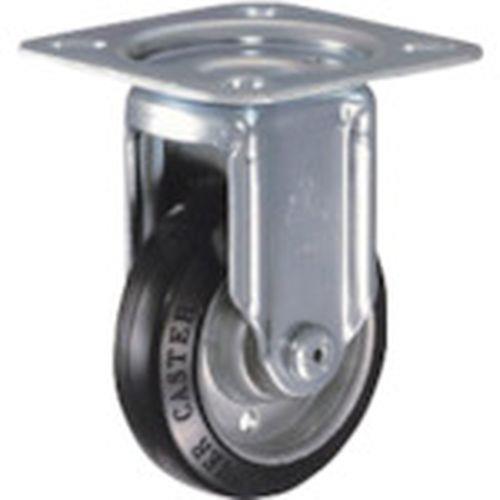 ハンマー 固定式ゴム車輪(ローラーベアリング)100mm