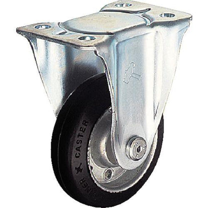ハンマー 固定式ゴム車輪 100mm