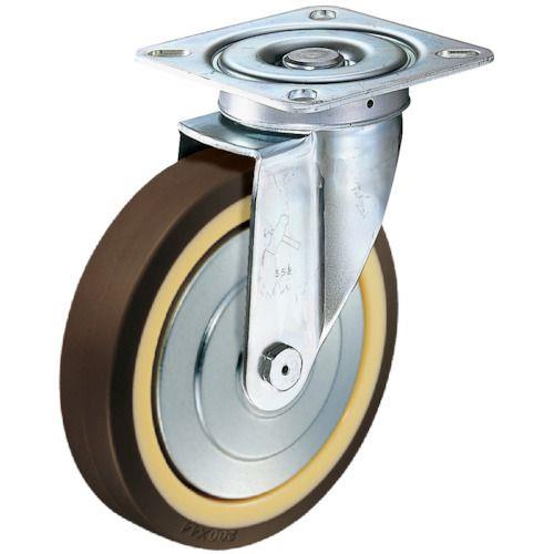 ハンマー 旋回式ウレタン車輪(ナイロンホイール・ラジアルボールベアリング)100mm