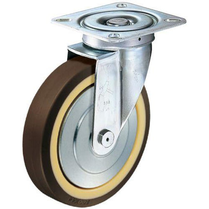 ハンマー 旋回式ウレタン車輪(ナイロンホイール・ラジアルボールベアリング)150mm