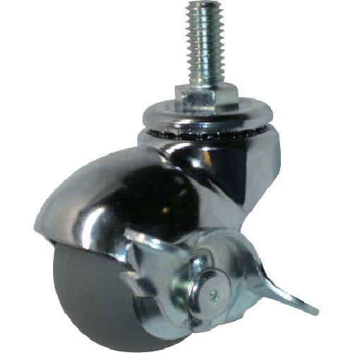 ハンマー ねじ込み式W3/8 旋回式ウレタン車輪 40mm ストッパー付