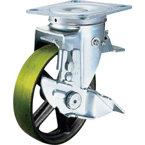 ハンマー スイッチキャスター イモノ車輪 100mm ストッパー付