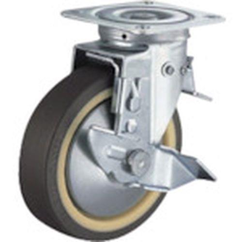 ハンマー スイッチキャスター ウレタン車輪(ナイロンホイール・ボールベアリング)100mm SP付