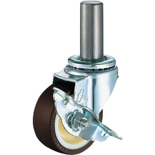 ハンマー 差込み式 旋回式ウレタン車輪(ナイロンホイール・ボールベアリング)75mm SP付