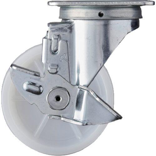 ハンマー 旋回式ナイロン車輪 100mm ストッパー付