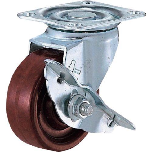 ハンマー 旋回式フェノール車輪(ローラーベアリング)65mm ストッパー付